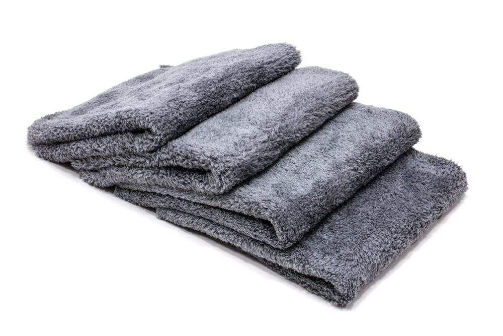 Microfiber Towels Dual Plush 470GSM - 16"x 16" - Gray Edgeless