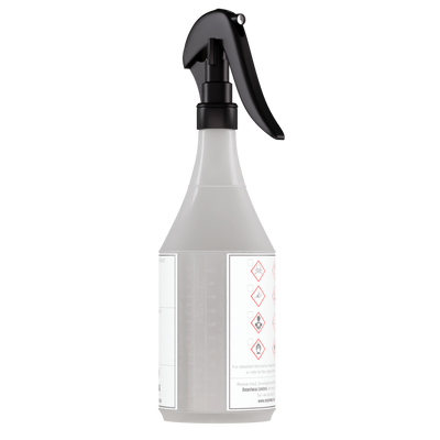 Official chemical resistant HDPE mix bottle with spray-trigger
